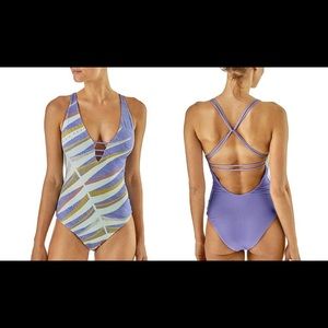 Brand new blue/violet one piece
